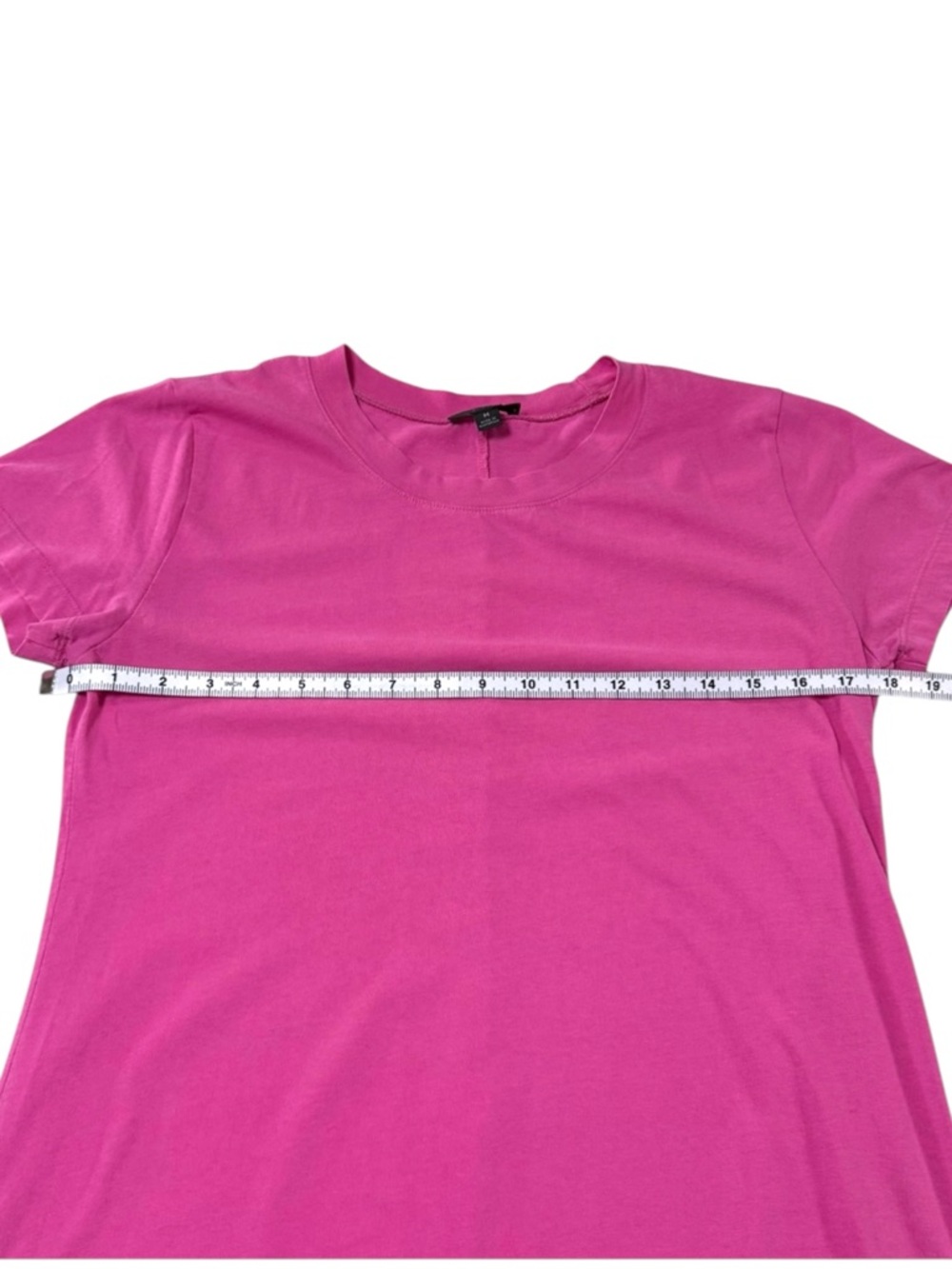 J Crew Pink Cotton Midi T Shirt Dress Crewneck Short Sleeve Side Slit M - Picture 7 of 11